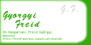 gyorgyi freid business card